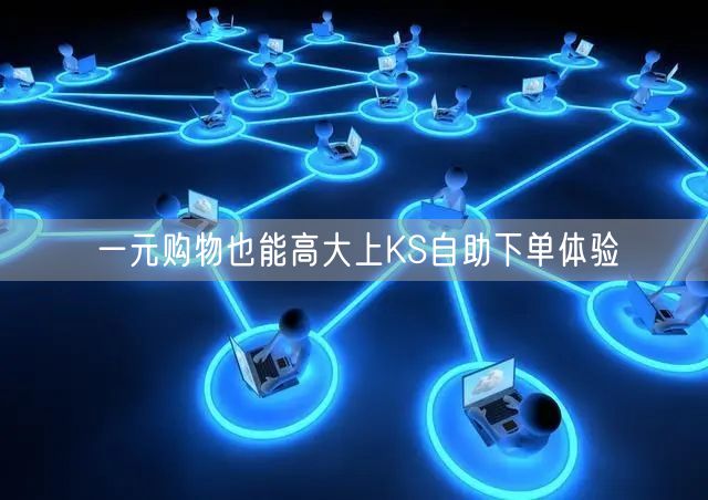 一元购物也能高大上KS自助下单体验