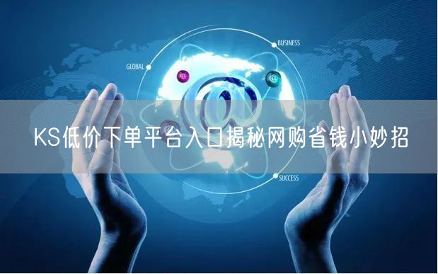 KS低价下单平台入口揭秘网购省钱小妙招